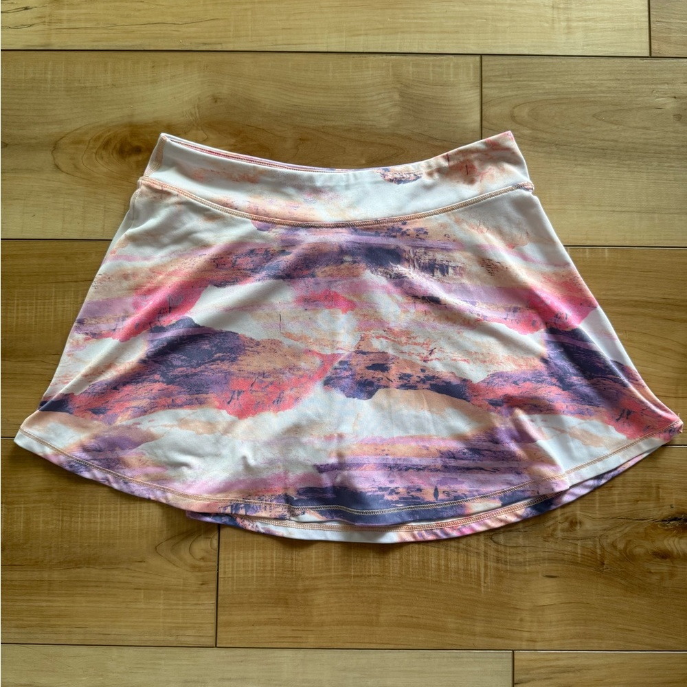 Ideology Pink Purple Abstract Girls Skort